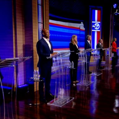 The eight qualifying democratic mayoral candidates met for their first in-person debate Wednesday night, largely discussing policing and crime in the city. 