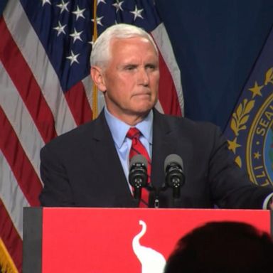 The former vice president made a stop in Manchester, New Hampshire, on Thursday.