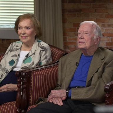 PHOTO: ABC News’ Steve Osunsami spoke to the former president and his wife, Rosalynn, about their 75-year marriage.