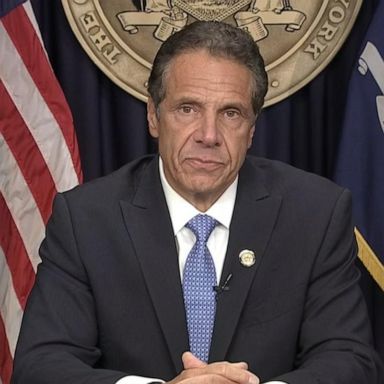 PHOTO: Here's what embattled New York Gov. Andrew Cuomo said about his three daughters when announcing from Albany on Tuesday that he was stepping down from office.