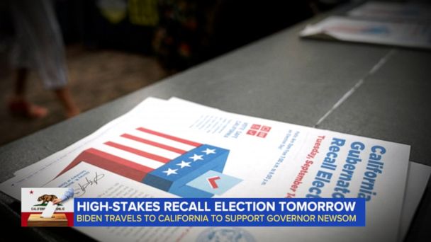 Video Countdown To California Recall Election Abc News