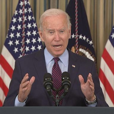 Addressing the American people Monday, President Joe Biden said Republicans are using "procedural tricks" to prevent Democrats from paying U.S. debts.