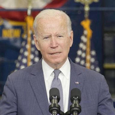 President Joe Biden spoke on the importance of bolstering the country's infrastructure as well as the importance of education at a New Jersey Transit maintenance complex in Kearny, New Jersey. 