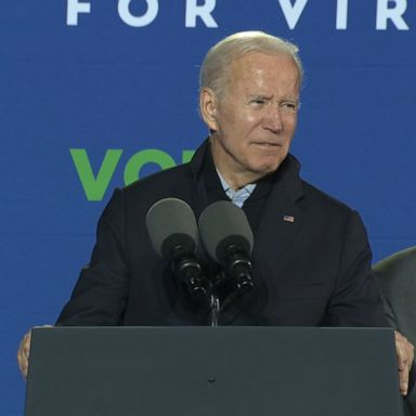 President Joe Biden is the latest national Democrat to stump for gubernatorial nominee Terry McAuliffe in Virginia during the final stretch of the campaign.