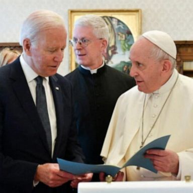 VIDEO: President Biden makes 1st stop in Rome in overseas trip