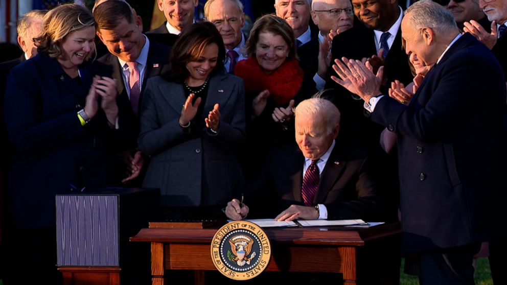 President Biden signs massive infrastructure bill GMA