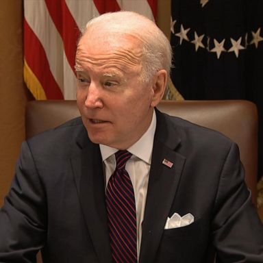 President Joe Biden clarified his "minor incursion" comment made during Wednesday's news conference, saying a move by Russia would be seen as an "invasion."