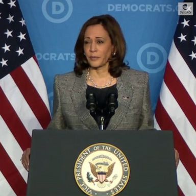 "Russia's invasion threatens not just Ukraine's democracy, it threatens democracy and security across Europe. ... It threatens us all," Harris said.