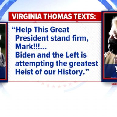 VIDEO: Ginni Thomas text messages to former White House chief revealed