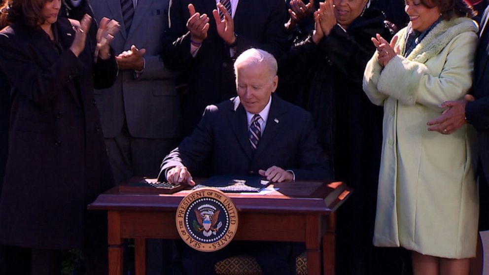 Biden Signs Emmett Till Bill Making Lynching A Federal Hate Crime | GMA