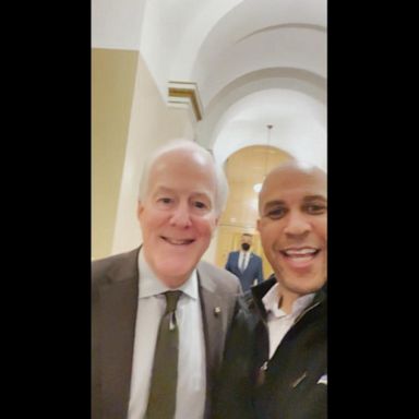 VIDEO: Sen. Cory Booker selfie video with Sen. John Cornyn for Sen. Lujan 