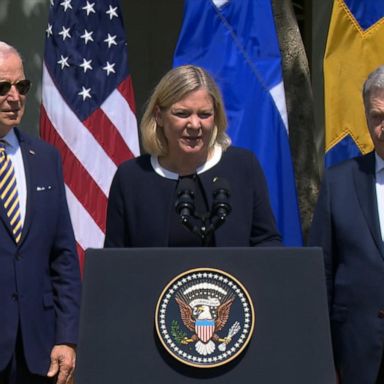 VIDEO: Swedish Prime Minister Magdalena Andersson after meeting with President Biden