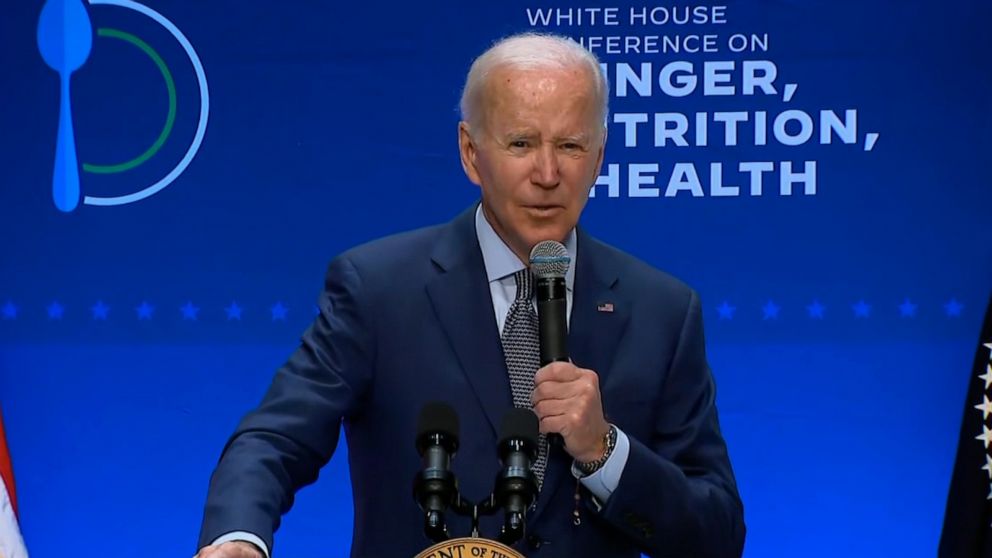 Video Biden Speaks At The White House Conference On Hunger - ABC News