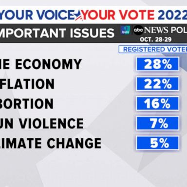 VIDEO: Polls show voters most focused on economy, inflation ahead of midterms