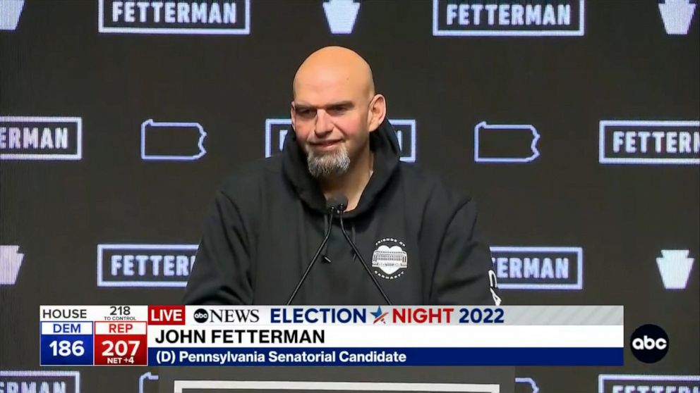 Fetterman Delivers Victory Speech After Projected Democratic Senate Win ...