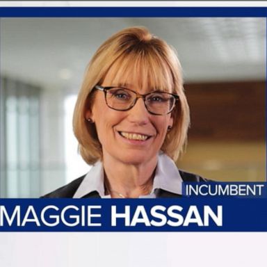 PHOTO: Sen. Maggie Hassan, D, is projected to hold off a late surge from Don Bolduc, her GOP opponent in New Hampshire's Senate race.