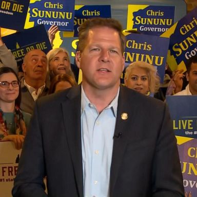 VIDEO: Newly reelected Gov. Chris Sununu celebrates his victory in New Hampshire 