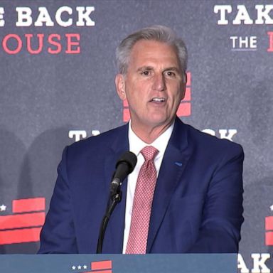 "When you wake up tomorrow, we will be in the majority," House Minority Leader Kevin McCarthy, R-Calif., said at his election night event.