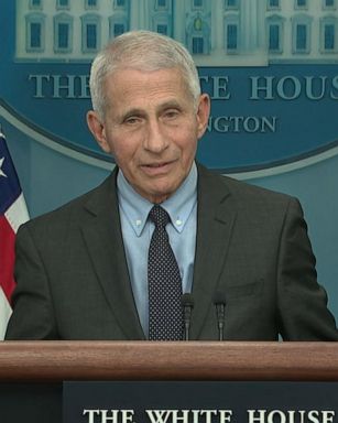 PHOTO: Fauci pressed the idea that Americans should get up-to-date on their COVID and flu shots ahead of winter, making a final pitch in a long effort to explain to Americans the safety and efficacy of the COVID vaccines.