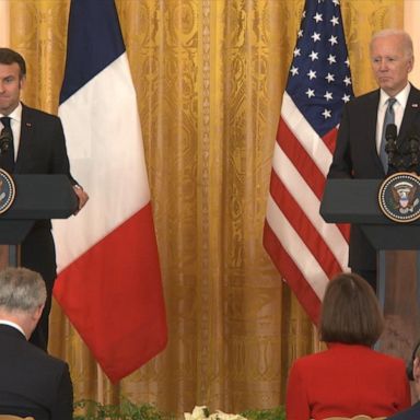 VIDEO: Biden, Macron highlight shared goal to end the AIDS epidemic by 2030