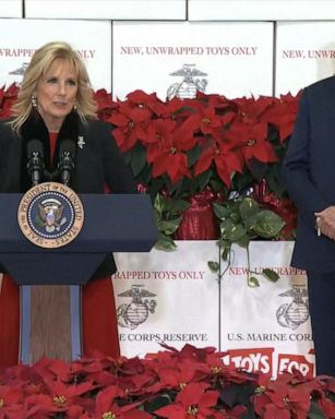 President Joe Biden and first lady Jill Biden offer their gratitude to the children of military families. 