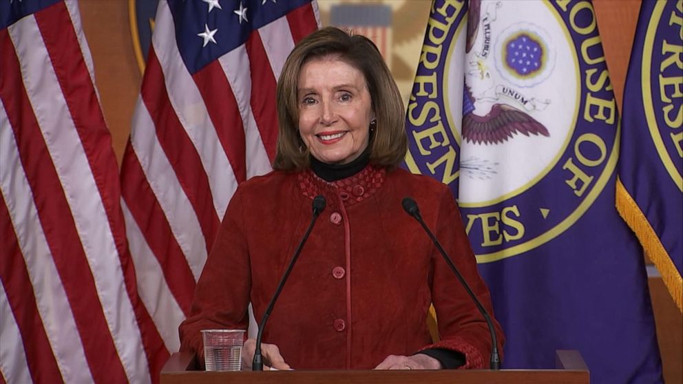Pelosi delivers final press conference ahead of departure as