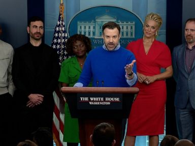 WATCH:  'Ted Lasso' cast talk mental health at White House