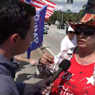 VIDEO: Trump supporters in Florida react to former president's indictment