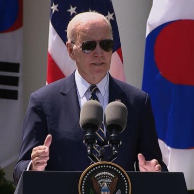 VIDEO: Biden says he's confident he can beat Donald Trump again in 2024