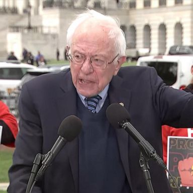 PHOTO: Sen. Sanders announced upcoming legislation to raise the minimum wage to $17/hour over a five-year period.