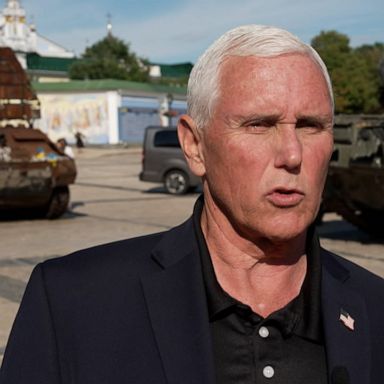 Former Vice President Mike Pence made a surprise trip to Ukraine on Thursday.