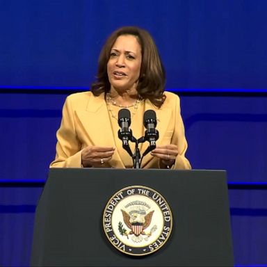 Vice President Kamala Harris returned to Florida Tuesday taking aim at the state's widely panned new Black history curriculum standard.