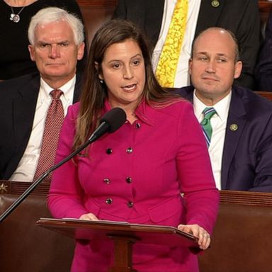 Rep. Elise Stefanik, R-N.Y., rose to nominate Jordan for speaker. She received rounding applause from Republicans in the chamber.