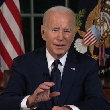 President Joe Biden addressed the nation from the Oval Office about the U.S.'s response to the ongoing Israel-Hamas conflict.