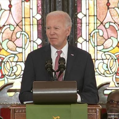 VIDEO: Biden delivers campaign speech at Mother Emanuel Church in South Carolina