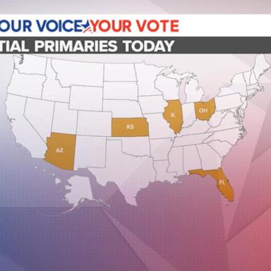 VIDEO: 5 states hold presidential primaries