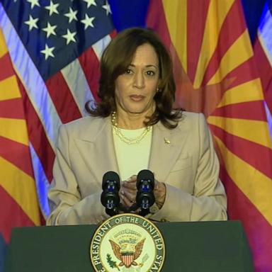 VIDEO: Harris visits Arizona after near-total abortion ban ruling