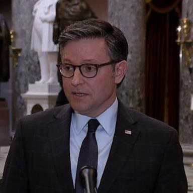 VIDEO: Mike Johnson delivers remarks amid House table motion to oust him