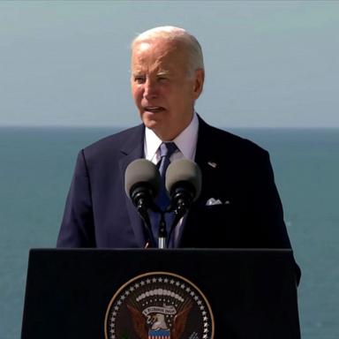 Biden urges selflessness in France