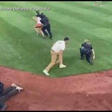 Eight climate protesters were arrested after being tackled on the field during the Congressional Baseball Game, U.S. Capitol Police said in a statement.