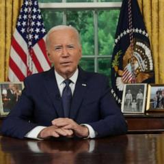 President Biden calls for unity in Oval Office address