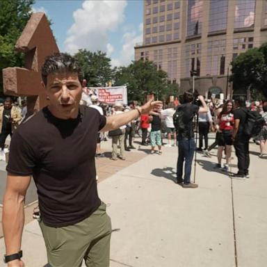 VIDEO: Protesters begin to gather outside Republican National Convention