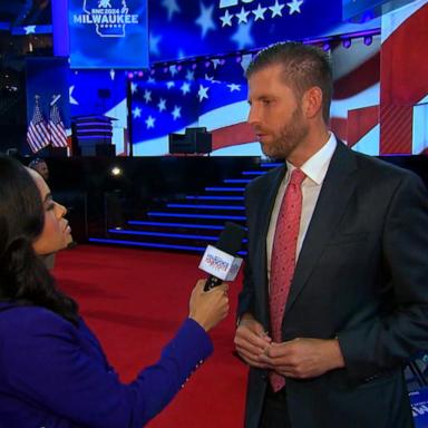 VIDEO: Eric Trump cites 'need to unify' after father's assassination attempt