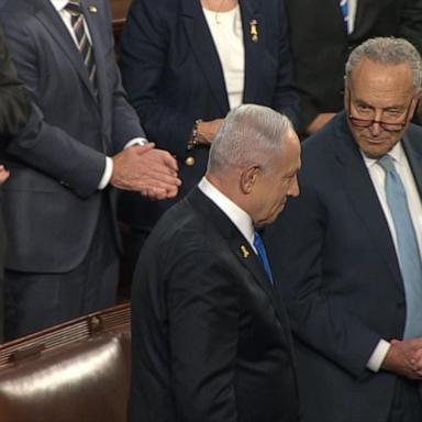 VIDEO: Benjamin Netanyahu, Chuck Schumer do not shake hands prior to congressional address