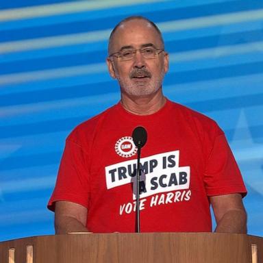 VIDEO: UAW president takes the DNC stage