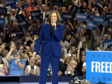 WATCH:  Kamala Harris makes virtual DNC appearance from Milwaukee rally