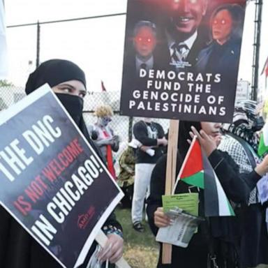 VIDEO: Uncommitted delegates stage sit-in after DNC denies request for Palestinian speaker