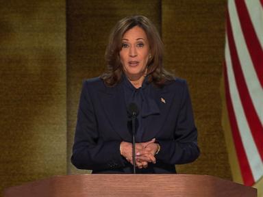 WATCH:  Harris accepts presidential nomination at the DNC