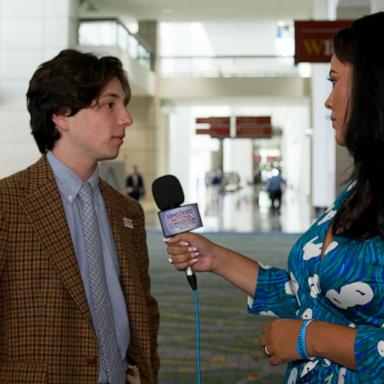 ABC’s Brittany Shepherd asked young voters at the DNC how the election feels different from three weeks ago to now.