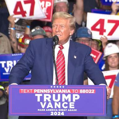 VIDEO: Trump holds rally in Pennsylvania